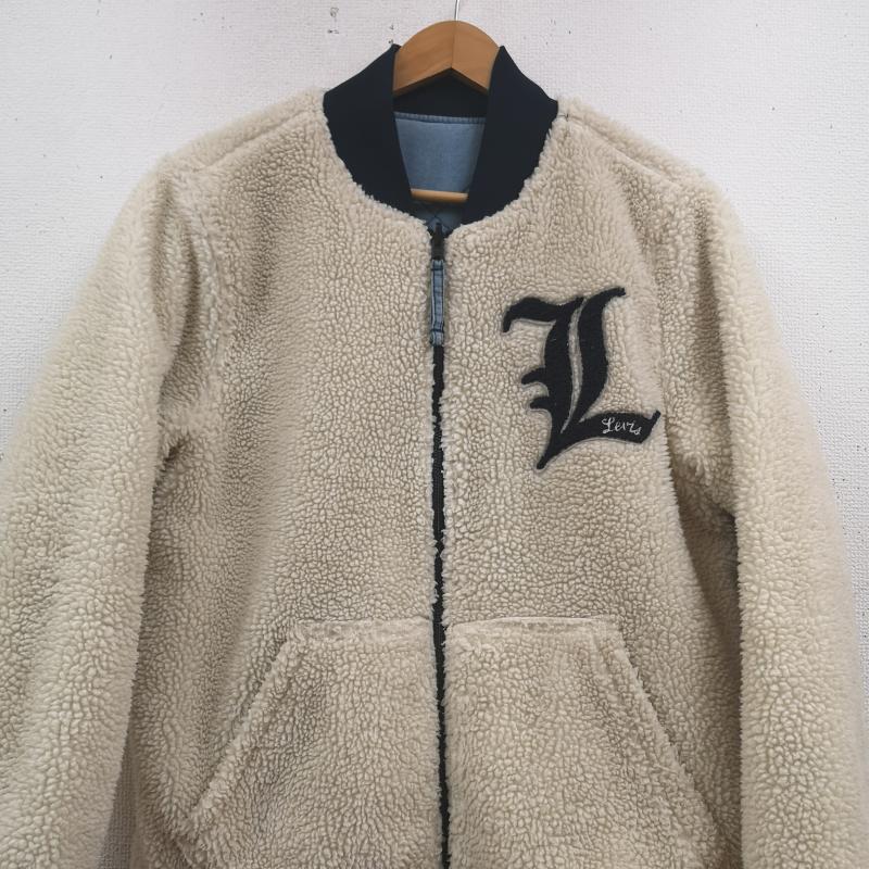 リーバイストラウスアンドコー Levi Strauss & co. ジャケット、上着 ジャンパー、ブルゾン リバーシブル 2WAY キルティング ボア フリース ボンバー ジャケット S インディゴ / インディゴ / Indigo X 白 / ホワイト / white メンズ USED 古着 中古 50170041