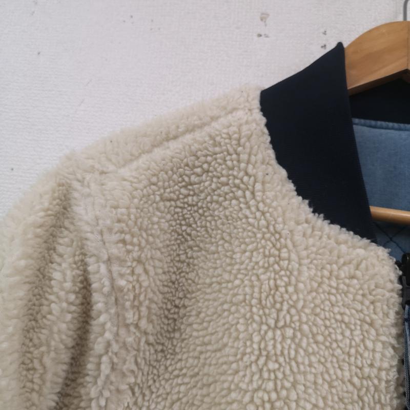 リーバイストラウスアンドコー Levi Strauss & co. ジャケット、上着 ジャンパー、ブルゾン リバーシブル 2WAY キルティング ボア フリース ボンバー ジャケット S インディゴ / インディゴ / Indigo X 白 / ホワイト / white メンズ USED 古着 中古 50170041