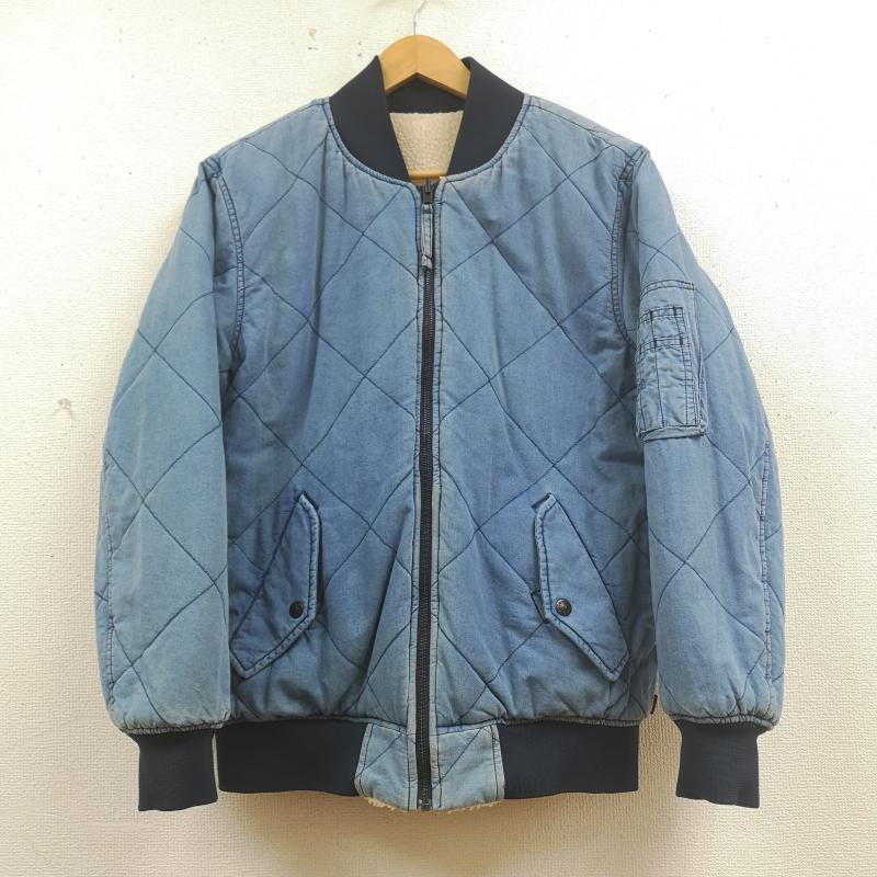 リーバイストラウスアンドコー Levi Strauss & co. ジャケット、上着 ジャンパー、ブルゾン リバーシブル 2WAY キルティング ボア フリース ボンバー ジャケット S インディゴ / インディゴ / Indigo X 白 / ホワイト / white メンズ USED 古着 中古 50170041