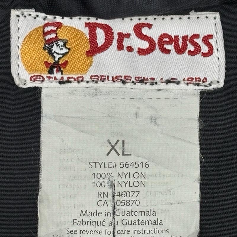ヴィンテージ VINTAGE ジャケット、上着 ジャンパー、ブルゾン Dr.Seuss ドクタースース グリンチ プリント ナイロン コーチ ジャケット XL 黒 / ブラック / black メンズ USED 古着 中古 50170048