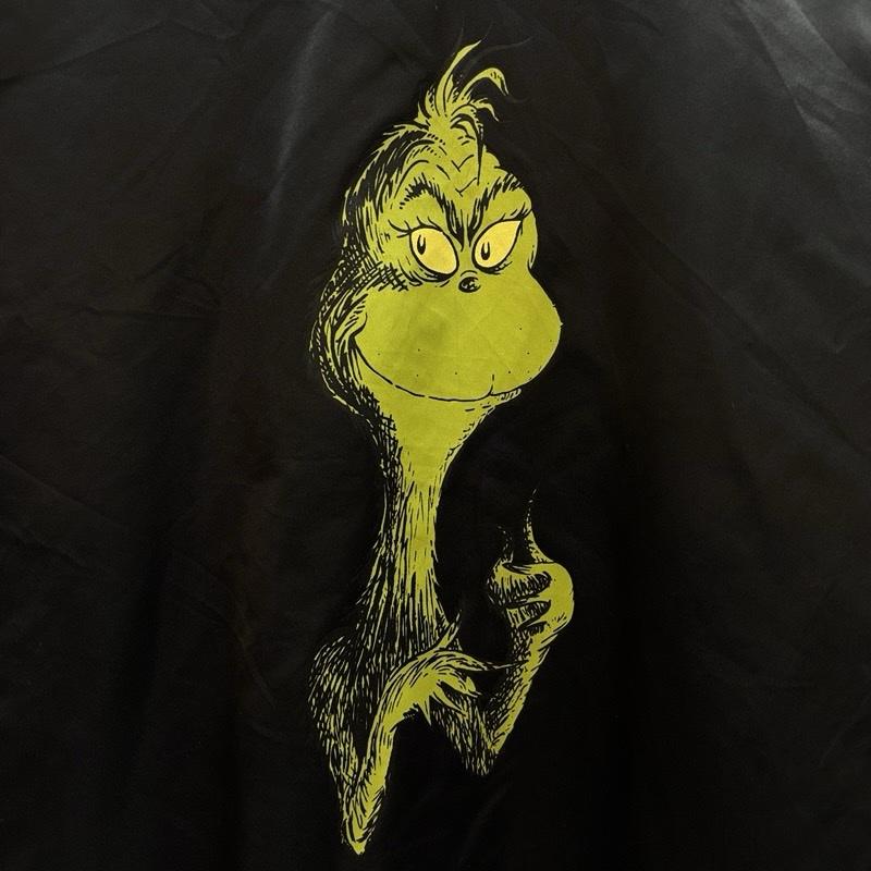 ヴィンテージ VINTAGE ジャケット、上着 ジャンパー、ブルゾン Dr.Seuss ドクタースース グリンチ プリント ナイロン コーチ ジャケット XL 黒 / ブラック / black メンズ USED 古着 中古 50170048