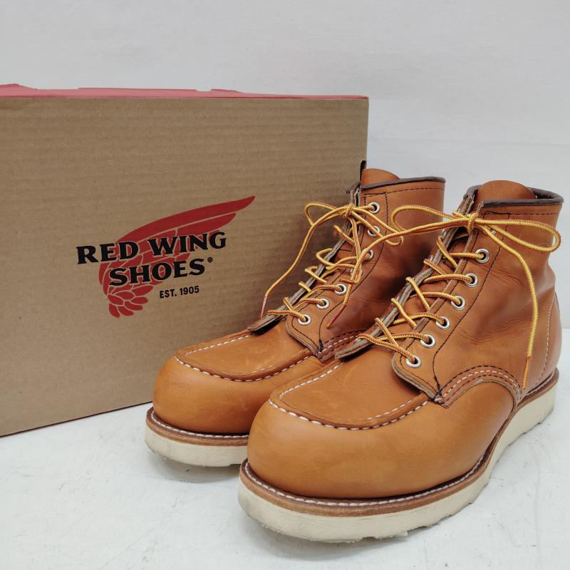 レッドウィング RED WING ブーツ エンジニアブーツ 6インチ クラシックモック Style No. 875 クレープ ソール 27.0cm 茶 / ブラウン / brown メンズ USED 古着 中古 50170053