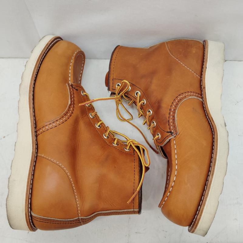 レッドウィング RED WING ブーツ エンジニアブーツ 6インチ クラシックモック Style No. 875 クレープ ソール 27.0cm 茶 / ブラウン / brown メンズ USED 古着 中古 50170053
