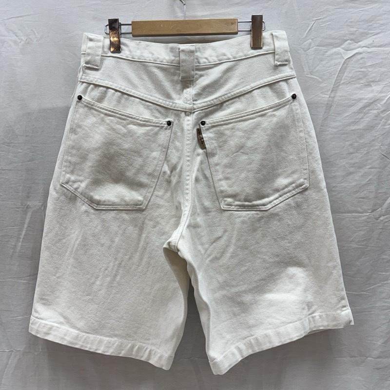 カールカナイ KARL KANI パンツ ショートパンツ 90年代 ビンテージ ショート バギー パンツ カラーデニム 90s VINTAGE 32インチ 白 / ホワイト / white メンズ USED 古着 中古 50170055