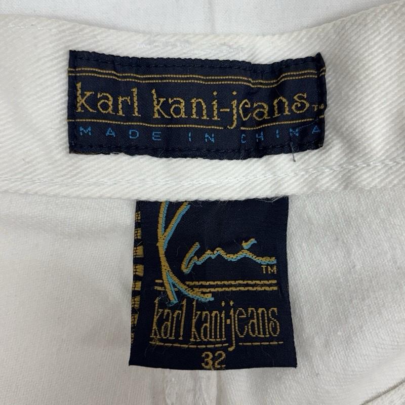 カールカナイ KARL KANI パンツ ショートパンツ 90年代 ビンテージ ショート バギー パンツ カラーデニム 90s VINTAGE 32インチ 白 / ホワイト / white メンズ USED 古着 中古 50170055