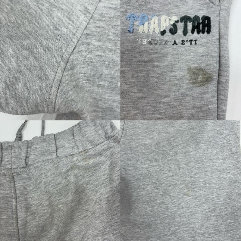 トラップスター TRAPSTAR パーカー 長袖 セットアップ スウェット プルオーバー フーディ パーカー パンツ S 灰 / グレー / gray メンズ USED 古着 中古 50170058