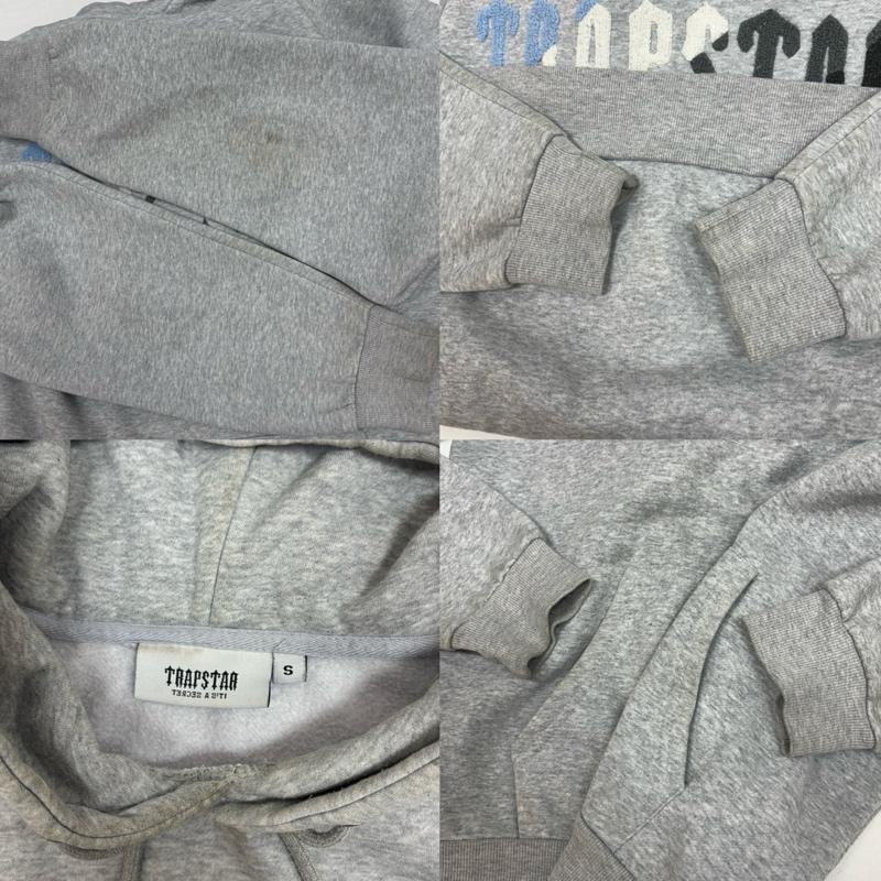 トラップスター TRAPSTAR パーカー 長袖 セットアップ スウェット プルオーバー フーディ パーカー パンツ S 灰 / グレー / gray メンズ USED 古着 中古 50170058
