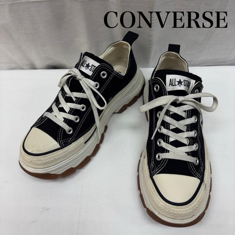 コンバース CONVERSE スニーカー スニーカー 1SD664 TREKWAVE OX トレックウェ－ブ 厚底 ローカット スニーカー 26.5cm 黒 / ブラック / black メンズ USED 古着 中古 50170060