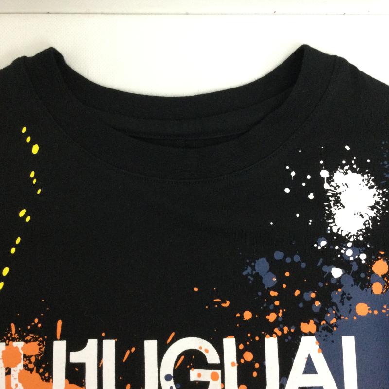 ウノピュウノウグァーレトレリラックス 1piu1uguale3 RELAX Tシャツ 長袖 1piu1uguale3 ロンT S プリント 黒 / ブラック / black メンズ USED 古着 中古 50170066