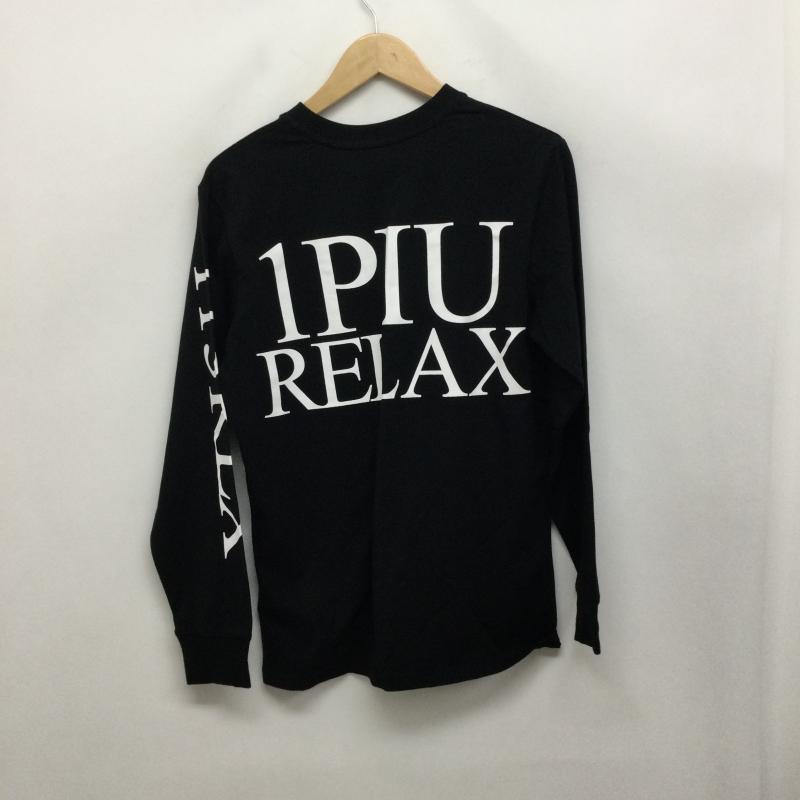 ウノピュウノウグァーレトレリラックス 1piu1uguale3 RELAX Tシャツ 長袖 1piu1uguale3 ロンT S プリント 黒 / ブラック / black メンズ USED 古着 中古 50170073