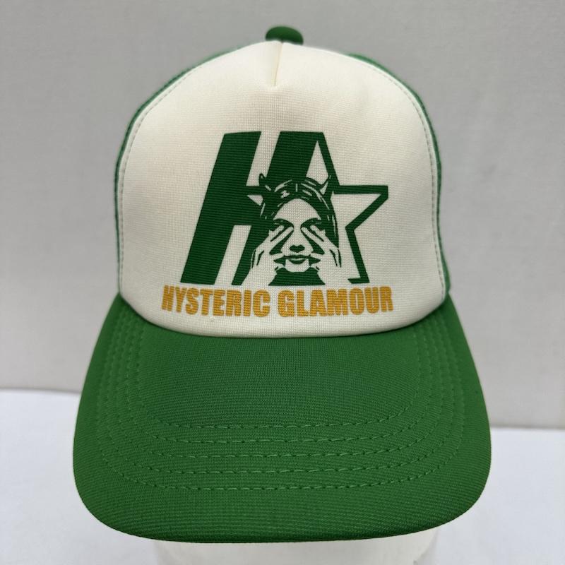ヒステリックグラマー HYSTERIC GLAMOUR 帽子 キャップ Star Evil Mesh Cap メッシュ トラッカー キャップ 02243QH02 - 緑 / グリーン / green メンズ USED 古着 中古 50170077