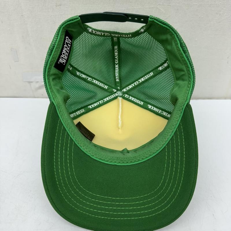 ヒステリックグラマー HYSTERIC GLAMOUR 帽子 キャップ Star Evil Mesh Cap メッシュ トラッカー キャップ 02243QH02 - 緑 / グリーン / green メンズ USED 古着 中古 50170077