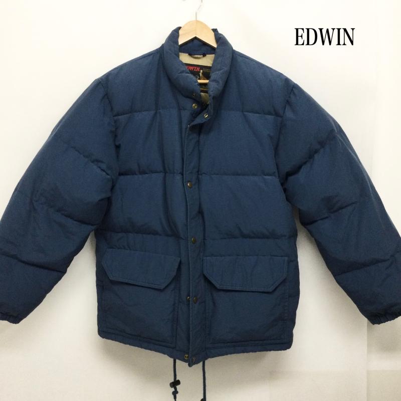 エドウィン EDWIN ジャケット、上着 ダウンジャケット EDWIN outdoor clothing ダウンジャケット E634-0208 L 無地 青 / ブルー / blue メンズ USED 古着 中古 50170079