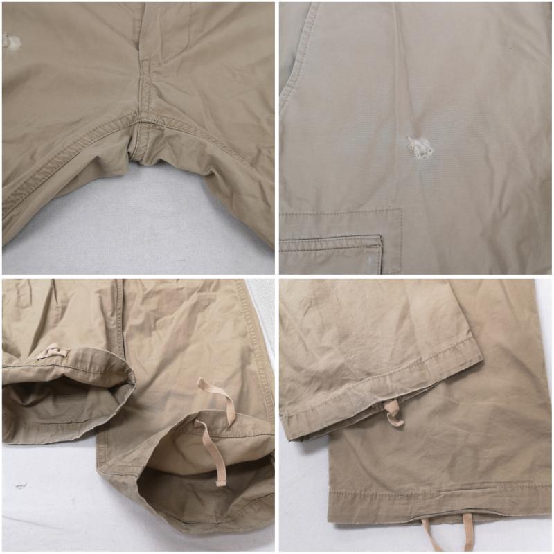 アベイシングエイプ A BATHING APE パンツ ワークパンツ、ペインターパンツ 6ポケット ロゴ ミリタリー カーゴ パンツ 001PTB301012X L ベージュ / ベージュ / beige メンズ USED 古着 中古 50170080