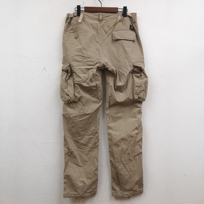 アベイシングエイプ A BATHING APE パンツ ワークパンツ、ペインターパンツ 6ポケット ロゴ ミリタリー カーゴ パンツ 001PTB301012X L ベージュ / ベージュ / beige メンズ USED 古着 中古 50170080