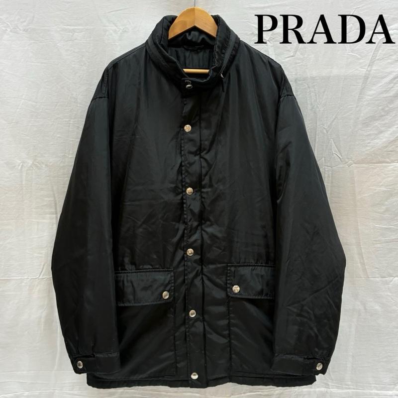 プラダ PRADA ジャケット、上着 ダウンジャケット 90s 00s OLD ARCHIVE ポコノ ナイロン ダウン ジャケット イタリア製 オールド アーカイブ M メンズ USED 古着 中古 50170081