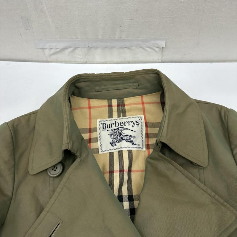 バーバリー BURBERRY コート トレンチコート 90s 白タグ ノバチェック 玉虫色 トレンチ コート FD081-039-79 - カーキ / カーキ / khaki レディース USED 古着 中古 50170082