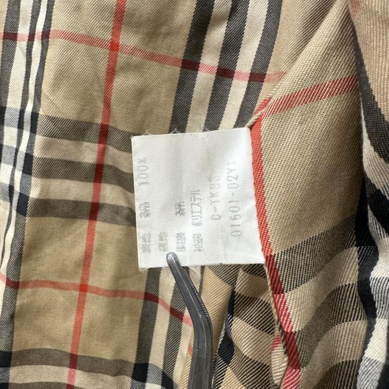 バーバリー BURBERRY コート トレンチコート 90s 白タグ ノバチェック 玉虫色 トレンチ コート FD081-039-79 - カーキ / カーキ / khaki レディース USED 古着 中古 50170082