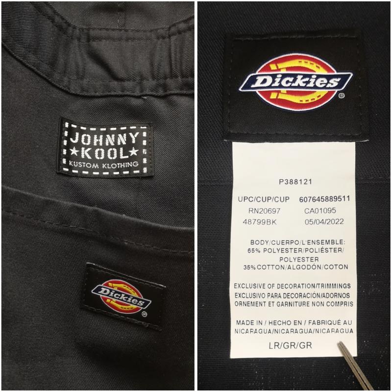 ディッキーズ Dickies サロペット・オーバーオール サロペット、オーバーオール JOHNNY KOOL 長袖 ツナギ デラックス カバーオール 48799 L 黒 / ブラック / black メンズ USED 古着 中古 50170085