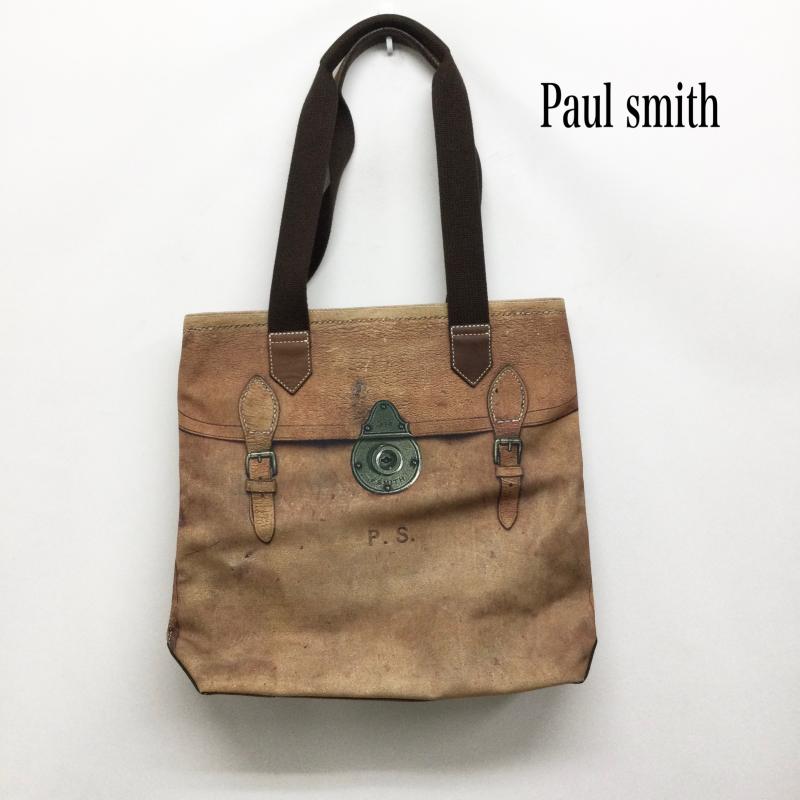 ポールスミス Paul Smith トートバッグ トートバッグ paul smith トロンプ ルイユ　トートバッグ - プリント 茶 / ブラウン / brown メンズ USED 古着 中古 50170087