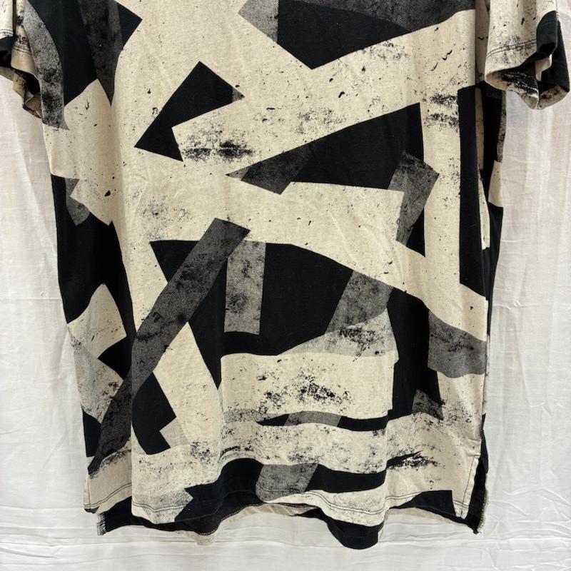 シウ゛ァーライズ CIVARIZE Tシャツ 半袖 クロス 十字架 フルグラフィック 総柄 カットソー Tシャツ V系 Y2K 46 メンズ USED 古着 中古 50170090