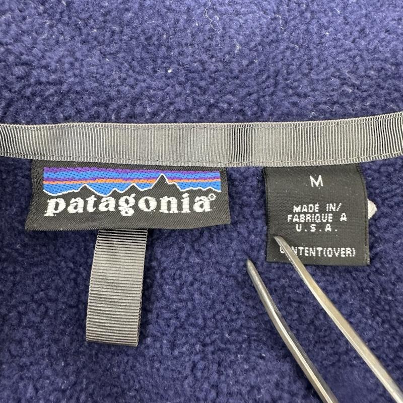 パタゴニア patagonia ジャケット、上着 ジャンパー、ブルゾン 90s USA製 シンチラ フリース ジップ ジャケット 25410 F5 M 紫 / パープル / purple メンズ USED 古着 中古 50170093