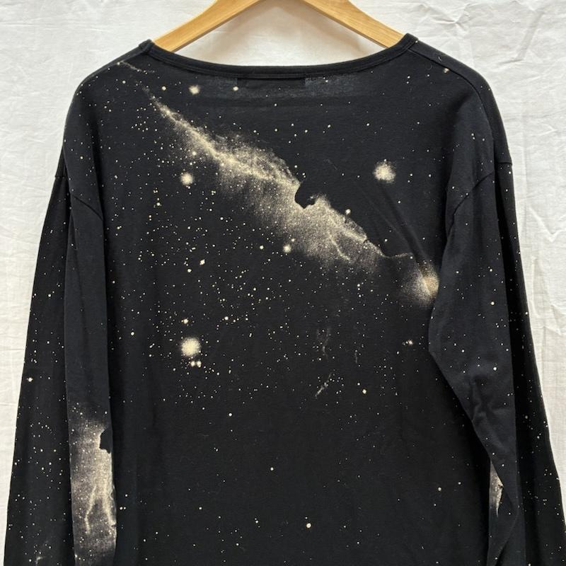 シウ゛ァーライズ CIVARIZE Tシャツ 長袖 六芒星 有刺鉄線 グラフィック ブリーチ カットソー ロングスリーブ Tシャツ V系 Y2K 44 メンズ USED 古着 中古 50170094