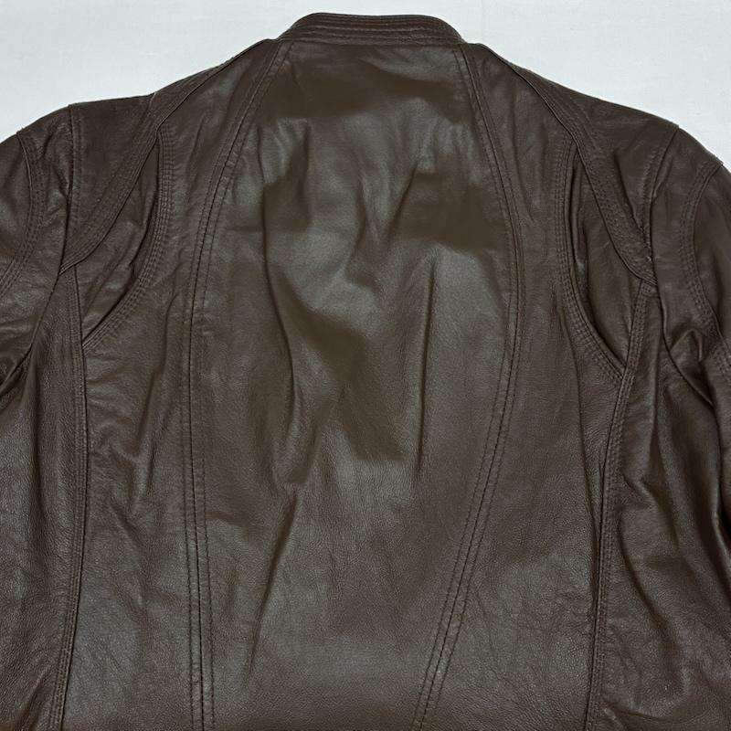 ゴア goa ジャケット、上着 レザージャケット OLD ARCHIVE ピッグ スキン レザー ジャケット ダブルジップ シングル モト ライダース Y2K - レディース USED 古着 中古 50170100