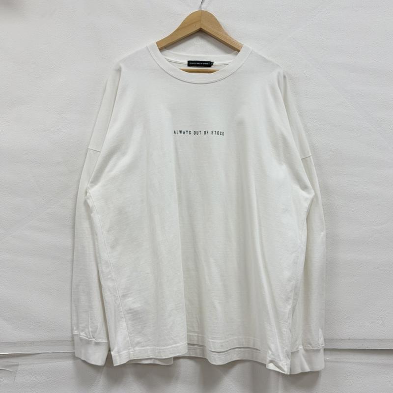 オールウェイズ アウト オブ ストック ALWAYS OUT OF STOCK Tシャツ 長袖 ストリート APPRECIATE ロゴ 両面プリント 長袖 Tシャツ ロンT XL ロゴ、文字 X プリント 白 / ホワイト / white X マルチカラー / マルチカラー / multicolor メンズ USED 古着 中古 50170101
