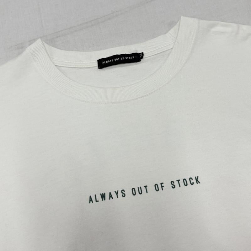オールウェイズ アウト オブ ストック ALWAYS OUT OF STOCK Tシャツ 長袖 ストリート APPRECIATE ロゴ 両面プリント 長袖 Tシャツ ロンT XL ロゴ、文字 X プリント 白 / ホワイト / white X マルチカラー / マルチカラー / multicolor メンズ USED 古着 中古 50170101