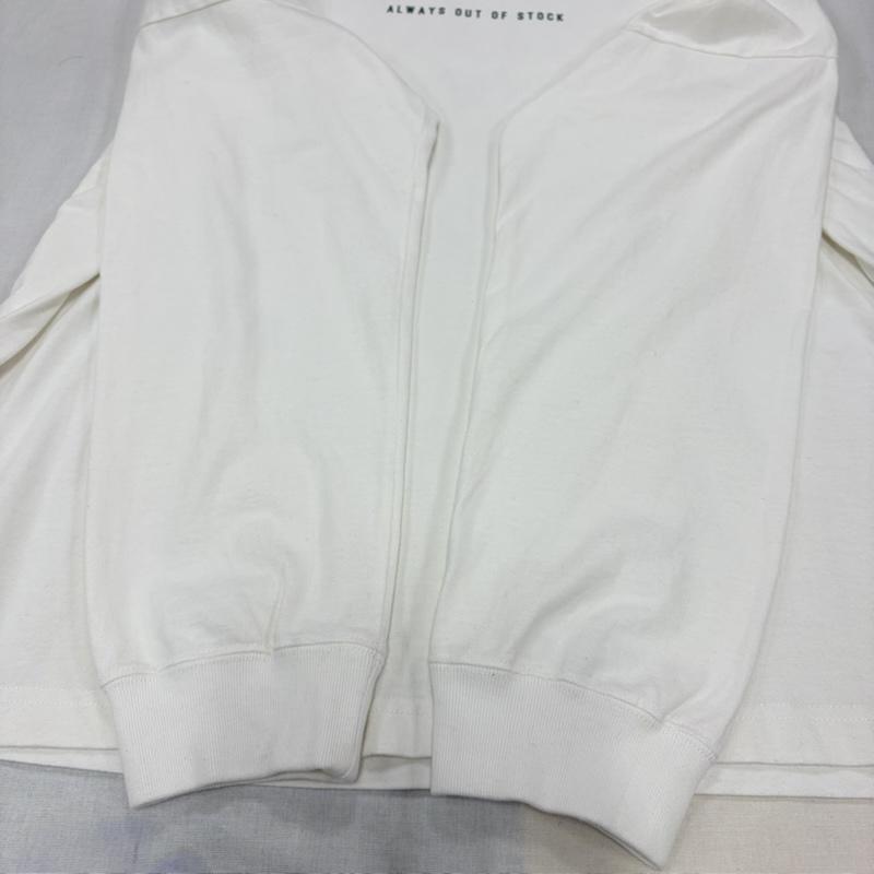 オールウェイズ アウト オブ ストック ALWAYS OUT OF STOCK Tシャツ 長袖 ストリート APPRECIATE ロゴ 両面プリント 長袖 Tシャツ ロンT XL ロゴ、文字 X プリント 白 / ホワイト / white X マルチカラー / マルチカラー / multicolor メンズ USED 古着 中古 50170101
