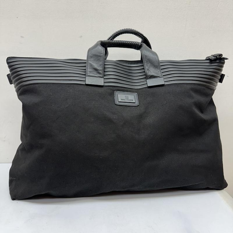 イッセイミヤケ ISSEY MIYAKE ボストンバッグ ボストンバッグ ヴィンテージ アーカイブ ラバー 切替 キャンバス ラージ ハンド バッグ ボストンバッグ - 黒 / ブラック / black メンズ USED 古着 中古 50170115