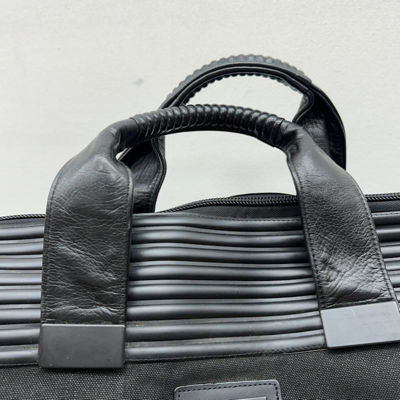 イッセイミヤケ ISSEY MIYAKE ボストンバッグ ボストンバッグ ヴィンテージ アーカイブ ラバー 切替 キャンバス ラージ ハンド バッグ ボストンバッグ - 黒 / ブラック / black メンズ USED 古着 中古 50170115