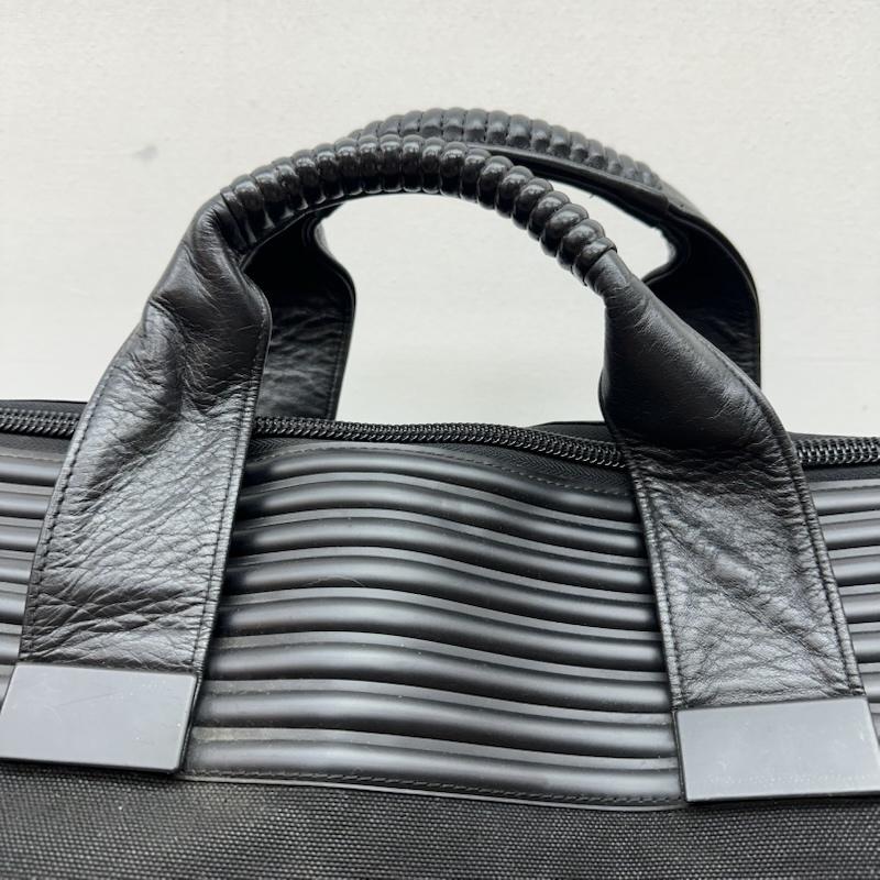 イッセイミヤケ ISSEY MIYAKE ボストンバッグ ボストンバッグ ヴィンテージ アーカイブ ラバー 切替 キャンバス ラージ ハンド バッグ ボストンバッグ - 黒 / ブラック / black メンズ USED 古着 中古 50170115