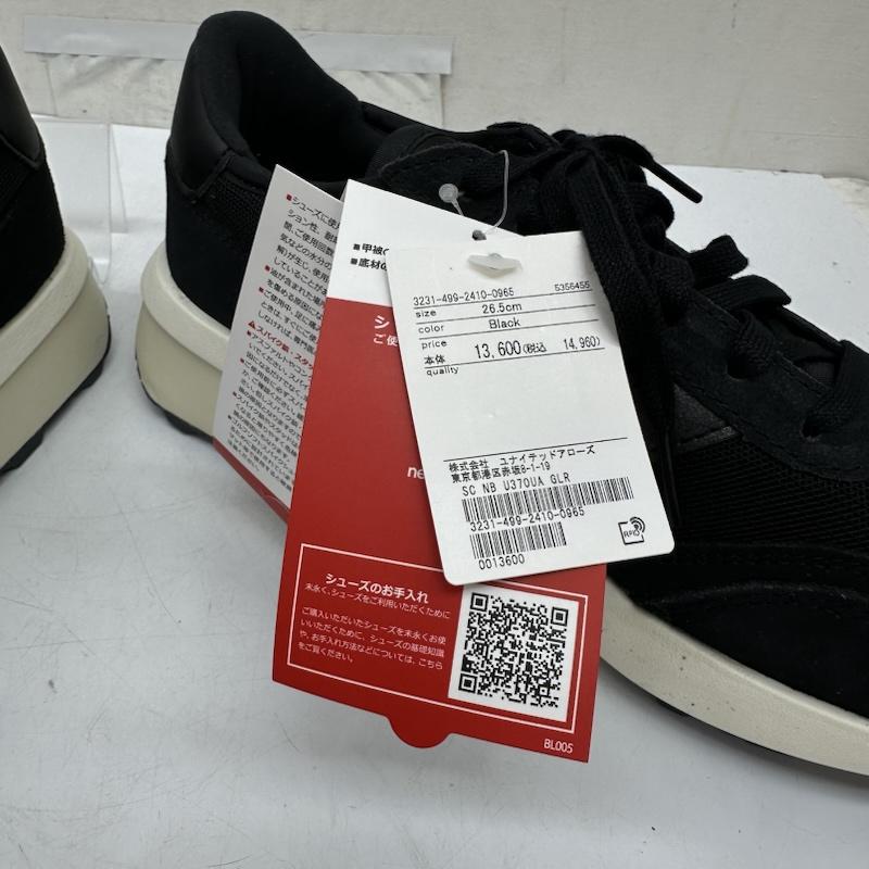 ニューバランス New Balance スニーカー スニーカー 26.5cm ユナイテッドアローズ 別注 スニーカー U370UA 26.5cm 黒 / ブラック / black メンズ USED 古着 中古 50170116