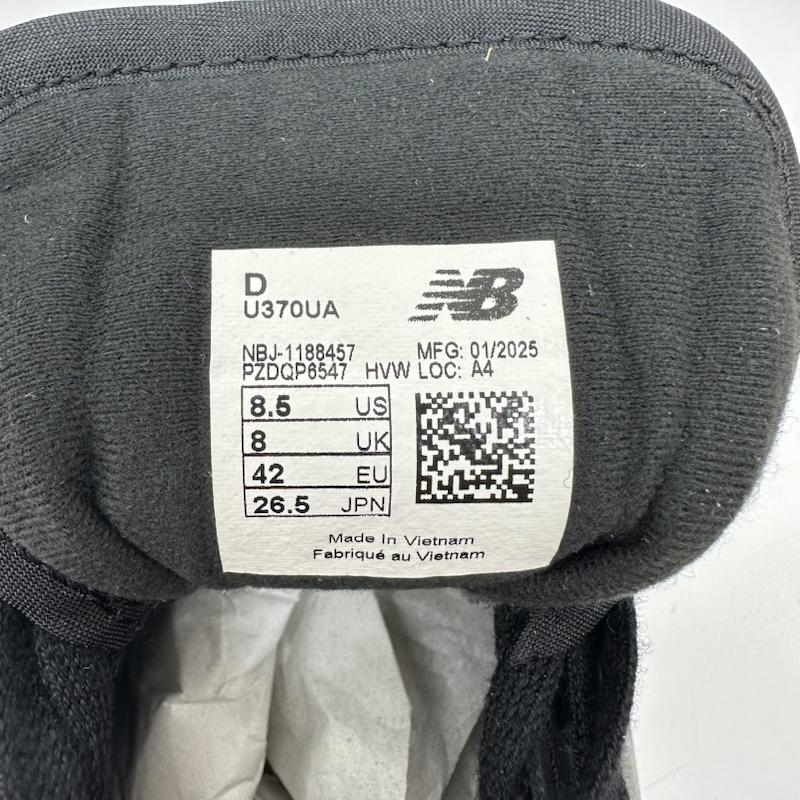 ニューバランス New Balance スニーカー スニーカー 26.5cm ユナイテッドアローズ 別注 スニーカー U370UA 26.5cm 黒 / ブラック / black メンズ USED 古着 中古 50170116