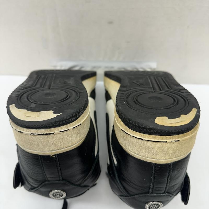 ステューシー STUSSY スニーカー スニーカー Nike Air Force 1Mid Black and Light Bone SSリンク ロゴ スニーカー DJ7840-002 28.5cm 黒 / ブラック / black X 白 / ホワイト / white メンズ USED 古着 中古 50170118