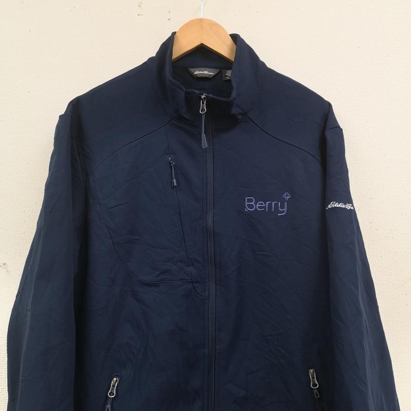 エディーバウアー Eddie Bauer ジャケット、上着 ジャンパー、ブルゾン リップストップ ストレッチ ソフト シェル ジャケット EB544 XL 紺 / ネイビー / navy メンズ USED 古着 中古 50170120