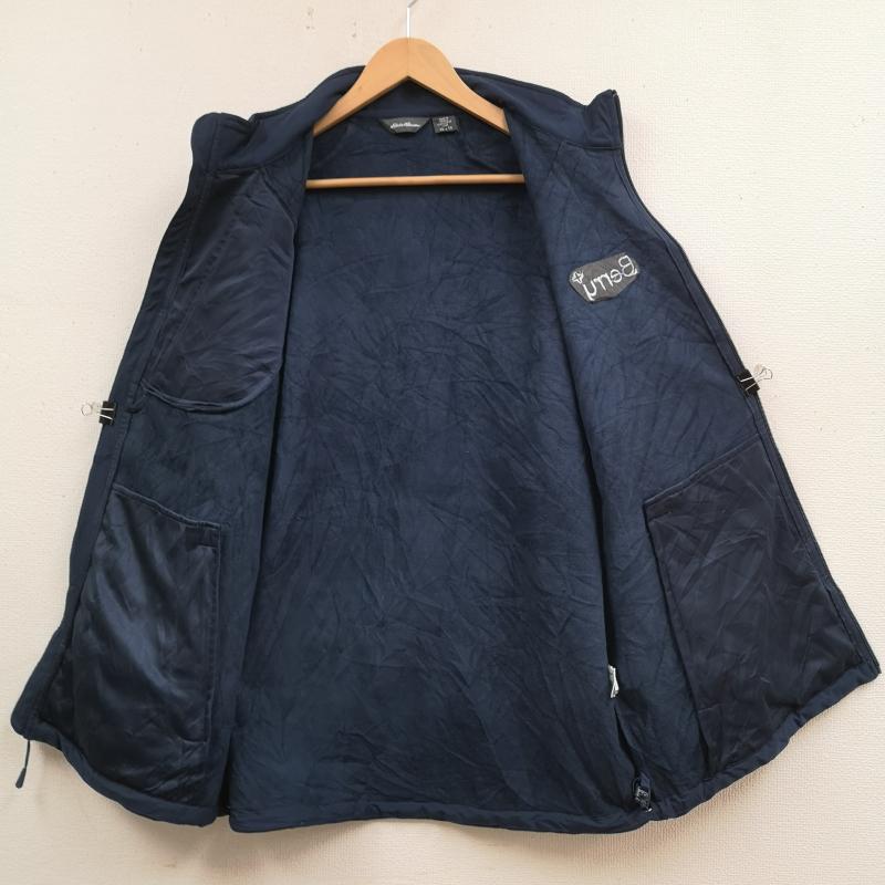 エディーバウアー Eddie Bauer ジャケット、上着 ジャンパー、ブルゾン リップストップ ストレッチ ソフト シェル ジャケット EB544 XL 紺 / ネイビー / navy メンズ USED 古着 中古 50170120