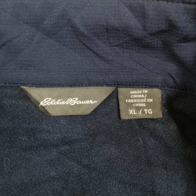 エディーバウアー Eddie Bauer ジャケット、上着 ジャンパー、ブルゾン リップストップ ストレッチ ソフト シェル ジャケット EB544 XL 紺 / ネイビー / navy メンズ USED 古着 中古 50170120