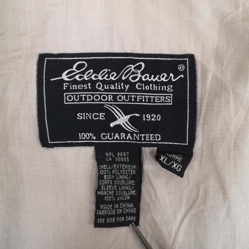 エディーバウアー Eddie Bauer ジャケット、上着 ジャンパー、ブルゾン 黒タグ ウィンドブレーカー スウィングトップ ハリントン ジャケット XL ベージュ / ベージュ / beige メンズ USED 古着 中古 50170121