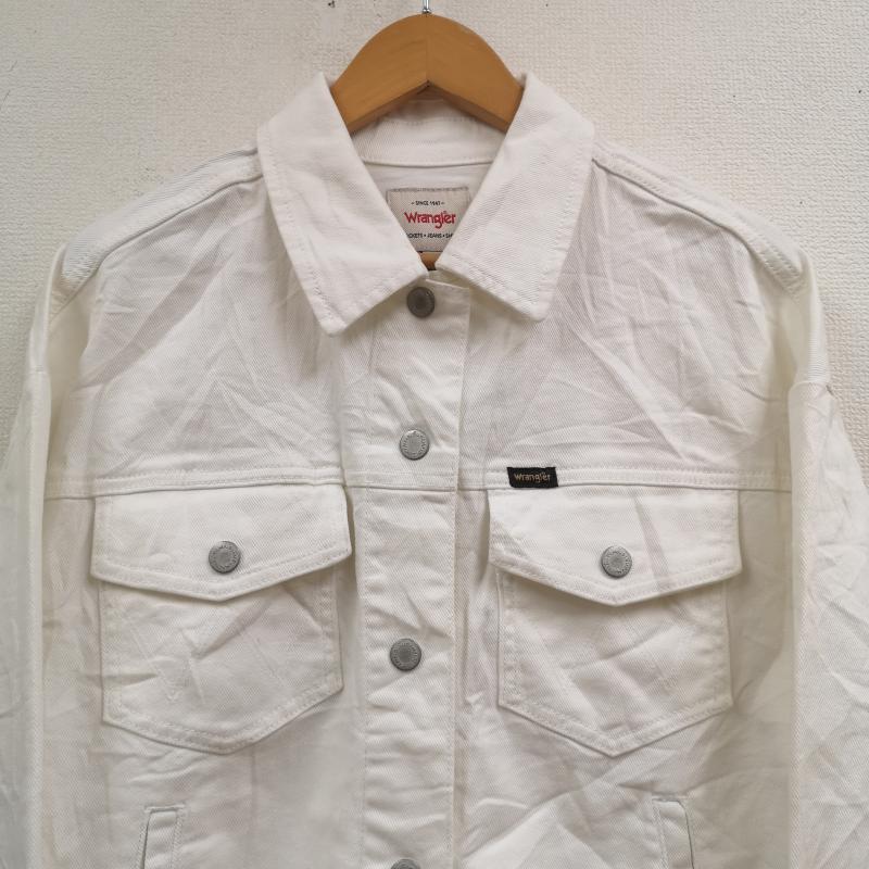 ラングラー Wrangler ジャケット、上着 ジャンパー、ブルゾン カットオフ 切りっぱなし デニム ジャケット Gジャン S 白 / ホワイト / white レディース USED 古着 中古 50170122