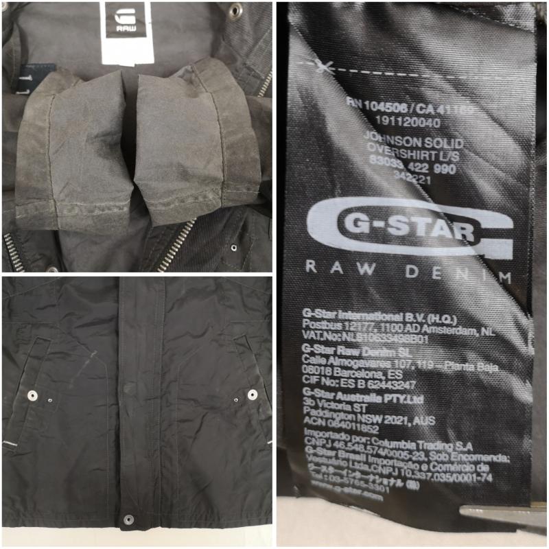 ジースターロゥ G-STAR RAW ジャケット、上着 ジャンパー、ブルゾン マルチポケット 仕様 ミリタリー テクニカル ナイロン ジャケット M 黒 / ブラック / black メンズ USED 古着 中古 50170123