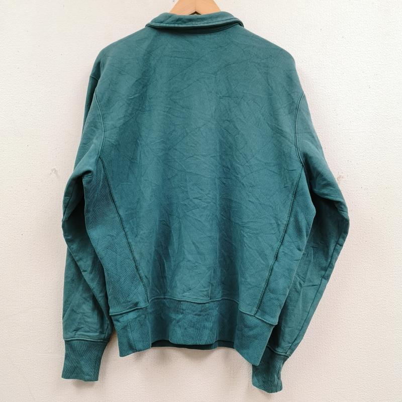 チャンピオン Champion トレーナー 長袖 REVERSE WEAVE スクリプト ロゴ ハーフ ジップ スウェット プルオーバー S 緑 / グリーン / green メンズ USED 古着 中古 50170124