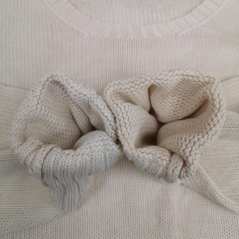 ポロバイラルフローレン Polo by RALPH LAUREN ニット、セーター 長袖 ポニー ロゴ 刺繡 ワンポイント クルーネック ニット セーター XXL 白 / ホワイト / white メンズ USED 古着 中古 50170125