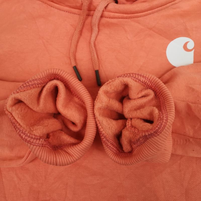 カーハート Carhartt パーカー 長袖 23SS Relaxed Fit Midweight Logo グラフィック スウェット パーカー TS0288-W XXL 桃 / ピンク / pink X 橙 / オレンジ / orange メンズ USED 古着 中古 50170126