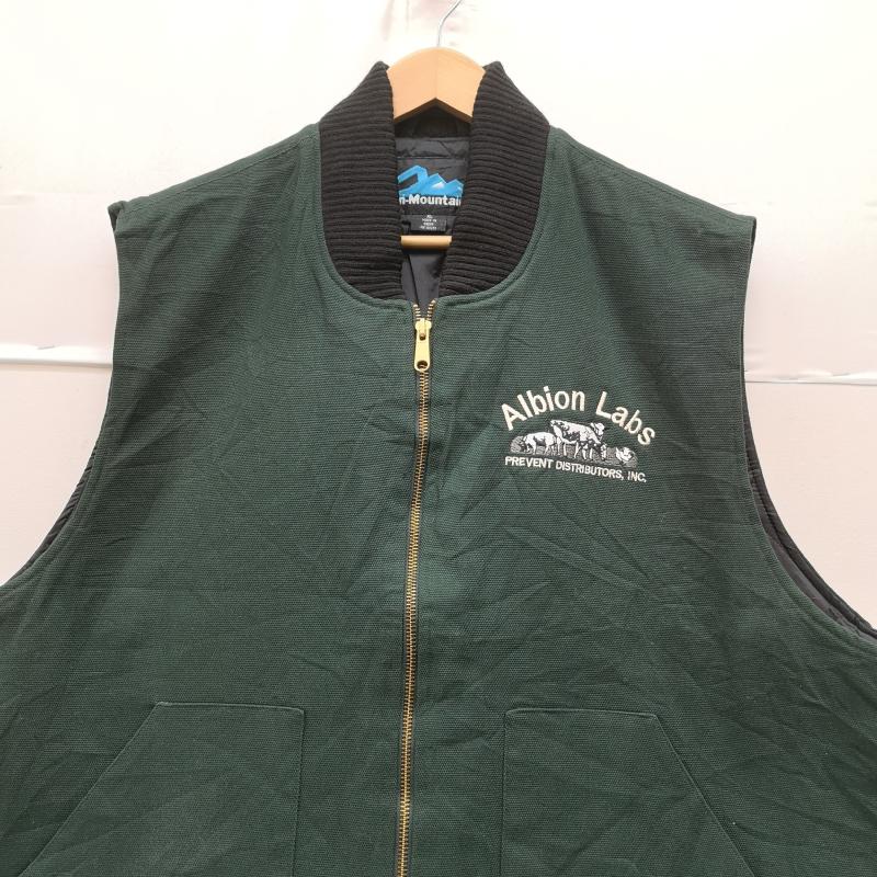 古着 USED ベスト ベスト Tri-Mountain トライマウンテン 中綿 ワーク ダック ベスト XL 緑 / グリーン / green メンズ USED 古着 中古 50170129