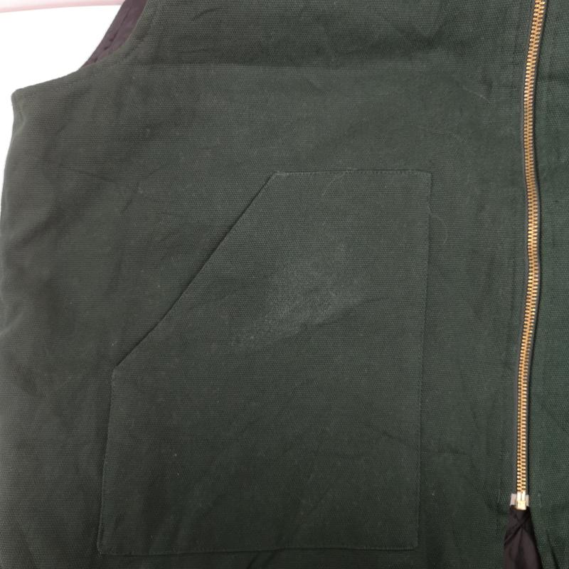 古着 USED ベスト ベスト Tri-Mountain トライマウンテン 中綿 ワーク ダック ベスト XL 緑 / グリーン / green メンズ USED 古着 中古 50170129