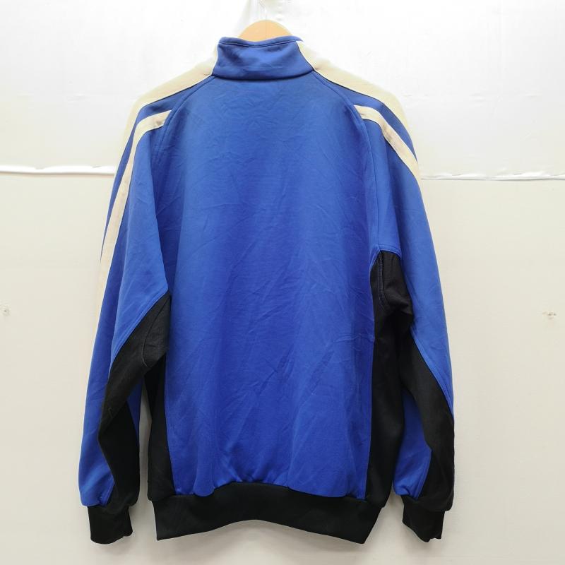 アディダス adidas ジャケット、上着 ジャンパー、ブルゾン 90s パフォーマンス ロゴ 3本ライン トラック ジャケット ジャージ M 青 / ブルー / blue X 黒 / ブラック / black メンズ USED 古着 中古 50170130
