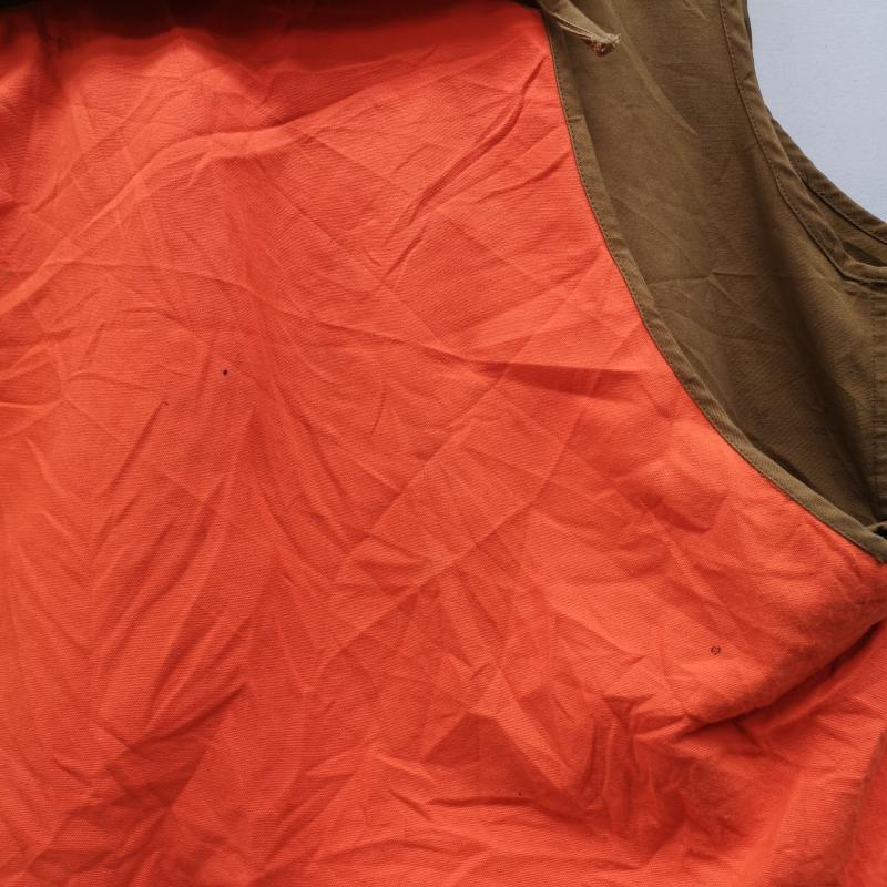 古着 USED ベスト ベスト Field & Stream フィールド＆ストリーム 切り替え ハンティング ベスト 茶 / ブラウン / brown X 橙 / オレンジ / orange メンズ USED 古着 中古 50170132